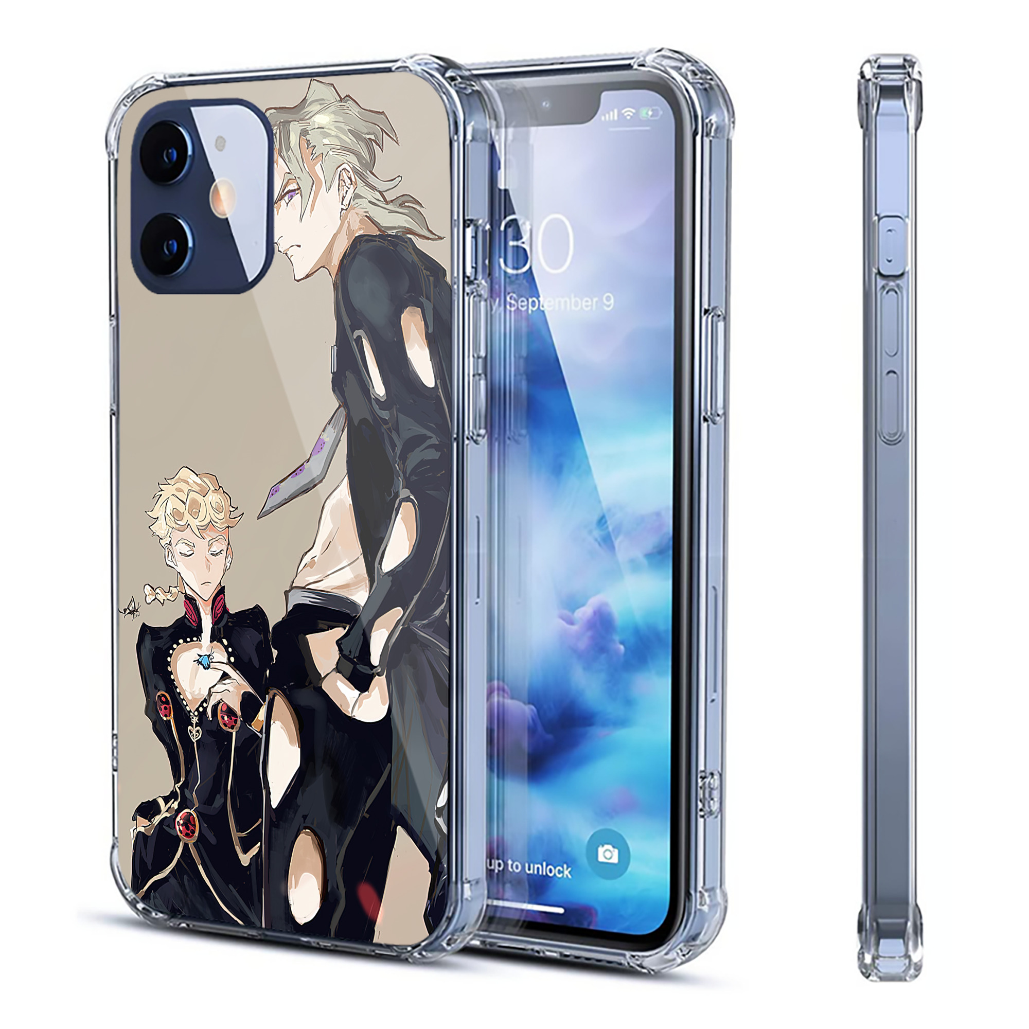 （画像用） ジョジョの奇妙な冒険 JoJo's Bizarre Adventure 【iPhone 12シリーズ対応】透明スマホケース（クリアソフトケース）